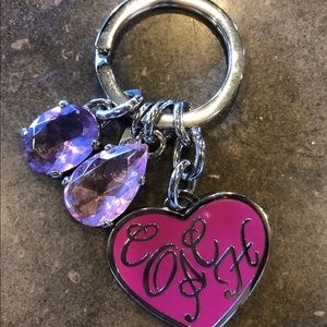 New Coach Heart Key Ring
